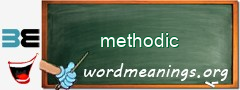 WordMeaning blackboard for methodic